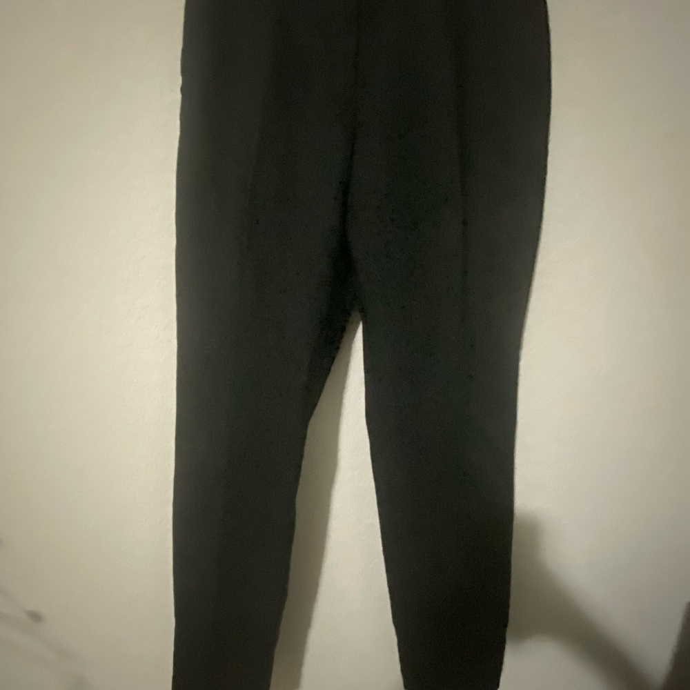 H&M Classic Black Tailored Women’s Regular Waist Flat Front Work Office Pants 10 - Picture 4 of 13